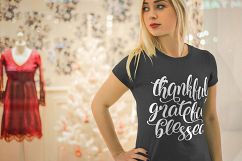 Thankful Grateful Blessed SVG PNG EPS DXF Thanksgiving SVG Product Image 3
