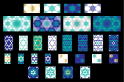 Star of David Seamless Patterns Product Image 2