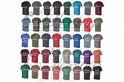 Bella Canvas 3001 Color Chart Mockup Every Color jpeg Images Product Image 2