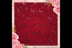 16 Red and Green Glitter Christmas Printable Digital Papers Product Image 3