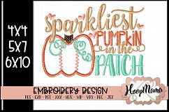 Sparkliest Pumpkin In The Patch - Thanksgiving Embroi Product Image 1