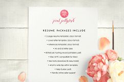 creative resume template word / floral feminine Product Image 5