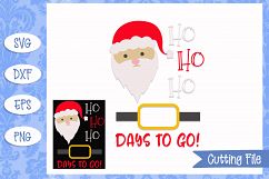 Santa Countdown Christmas SVG File Product Image 1