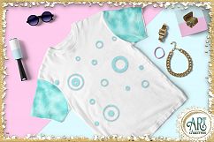 Teal Aqua Foil Glitter Seamless Digital Papers,Borders Set Product Image 8