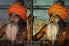 Old Oil Paint Art - Photoshop Action Product Image 1