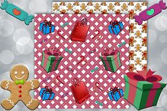 Christmas papers, jingle all the way, Scrapbook, holidays Product Image 9