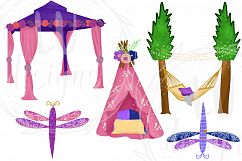 Summer Nights Clipart, Summer Graphics, Outdoor Clipart Product Image 5