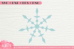 Snowflake| SVG DXF EPS PNG | Cutting File Product Image 1