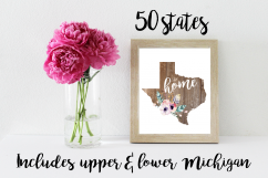 50 States Rustic Blank Files For Sublimation Product Image 1
