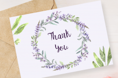 Watercolor Purple Sage Clip Art Set Product Image 3