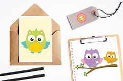 Summer Owls graphics and illustrations Product Image 4