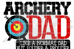 Archery Dad - Loud and Proud SVG Product Image 2