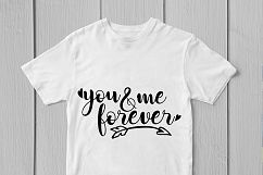 You &amp; Me Forever - Love SVG EPS DXF PNG Cutting Files Product Image 2