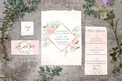 Blush cream. Floral watercolor clip art. Product Image 15