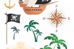 Pirates. Vector clip arts. Product Image 3
