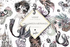 Halloween Mermaid Clipart Product Image 5