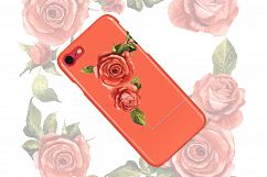 Red roses PNG watercolor flower set Product Image 8