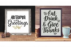 Fall Quotes And Sayings Bundle - SVG, EPS, DXF, PNG Product Image 2