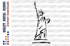 Statue of Liberty sign NY svg USA clip art America svg Product Image 2