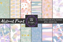 Abstract Paint Digital Paper Pack Product Image 1