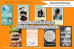 MOCKUP - Animated social media template - Crafting theme Product Image 1