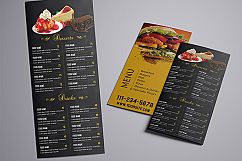 Trifold Food Menu Template Product Image 3