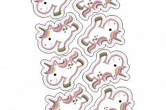 Baby Unicorn Jumping No1 Feltie In The Hoop ITH Grouped Product Image 9