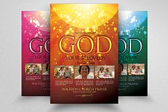 God Almighty Church Flyer Product Image 1