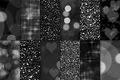 Black Diamond Glitter &amp; Bokeh Product Image 2