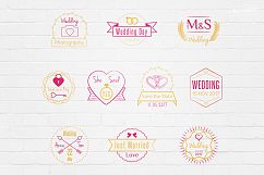 Wedding Stamp Vector Badges Logos Product Image 1