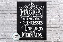 Magical class sign classroom svg dxf files png jpg print Product Image 1