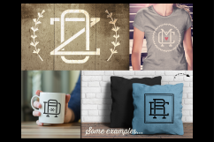 Magical Monogram Maker - DIY intertwined/interlocking monogram - SVG DXF EPS - Cricut &amp; Silhouette - clean cutting files Product Image 2