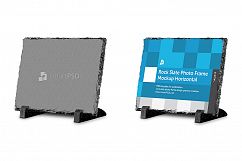 Rock Slate Photo Frame Design Mockup- Horizontal 3 Views Product Image 3