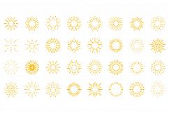 Firework icons set vector flat Product Image 1