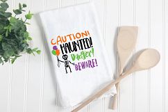 Caution Haunted Danger Beware SVG Cut File - Halloween SVG Product Image 2