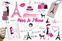 Paris Je T&#039;Aime graphics and illustrations Product Image 1