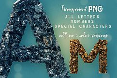 Dark Stones 3D Lettering Product Image 2
