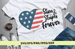Star Stripes Forever - USA Patriotic SVG EPS DXF PNG Product Image 1