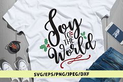 Joy To The World - Christmas SVG EPS DXF PNG Cutting Files Product Image 1