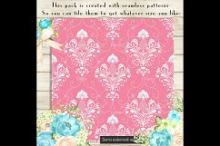 100 Seamless Damask Digital Papers 12 x 12 inch Product Image 3