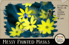 Clipping Masks - Messy Painted Photo Masks &amp; Tutorial Product Image 2