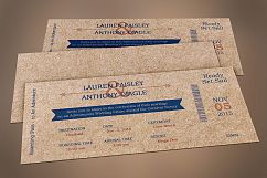 Cardboard Boarding Pass Invitation Template Product Image 5