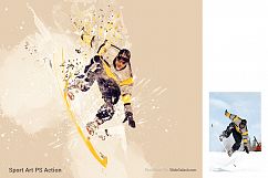 Sports Modern Art Photoshop Action Product Image 9