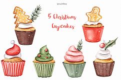 Christmas food watercolor clipart Product Image 3