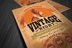 Vintage Night Party Flyer Product Image 3