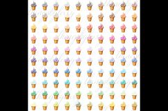 100 Ice Cream Clip Arts, Birthday Party, Kid Scrapbook Product Image 6