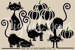 Halloween Black Cat SVG / PNG / EPS / DXF files Product Image 2