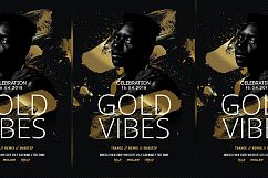 Gold Vibes Flyer Templates Product Image 1