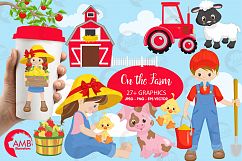 Farm animal clipart, graphics, illustrations AMB-1494 Product Image 4