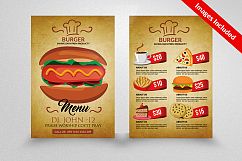 Double Sided Food Menu Flyer Product Image 1
